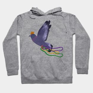 Paper Craft Mardi Gras Pigeon Hoodie